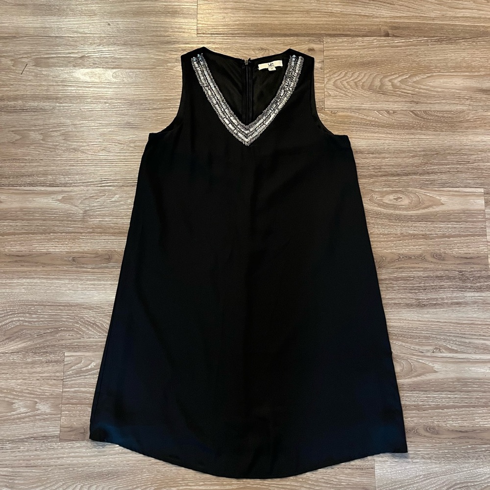 Black shift dress